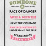 A poster with some words on it