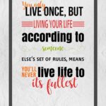 A poster with some words on it