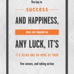 A quote about success and happiness is displayed.
