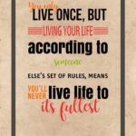 A poster with some words on it