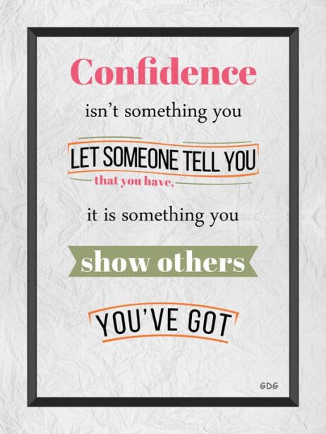 A poster with some words on it