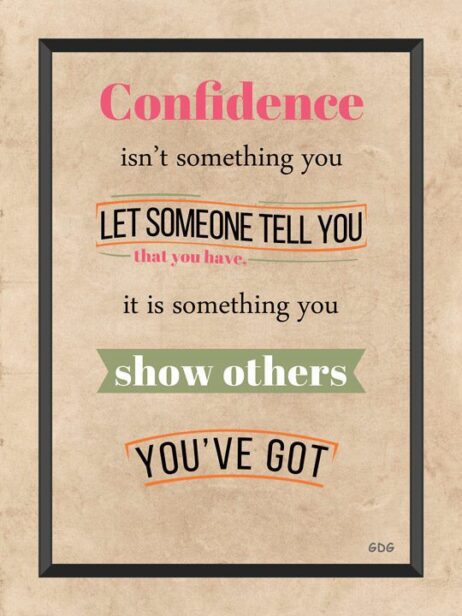 A poster with some words on it