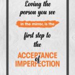 A quote about love and acceptance of imperfection.