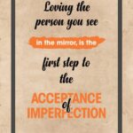 A quote about love and acceptance of imperfection.
