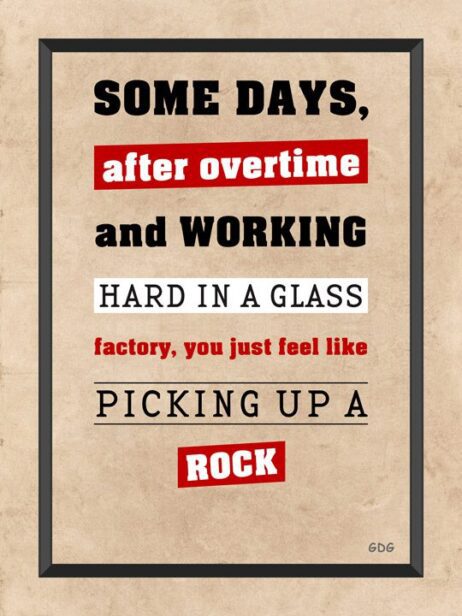 A poster with some words on it