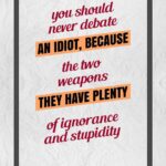 A poster with some words on it