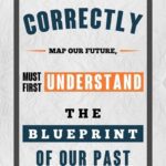 A poster with the words " map our future, must first understand the blueprint of our past ".