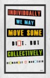 A poster with some words on it
