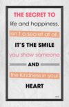A quote about life and happiness is displayed.