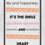 A quote about life and happiness is displayed.