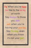A poster with the words love like its the last day on earth.