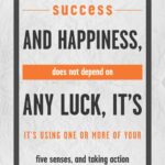 A poster with the words success and happiness