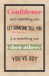 A poster with some words on it