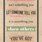 A poster with some words on it