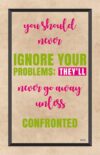 A poster with some words on it