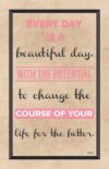 A quote is displayed on the front of a poster.