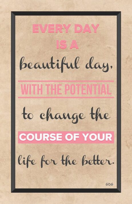 A quote is displayed on the front of a poster.