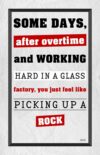 A poster with some words on it